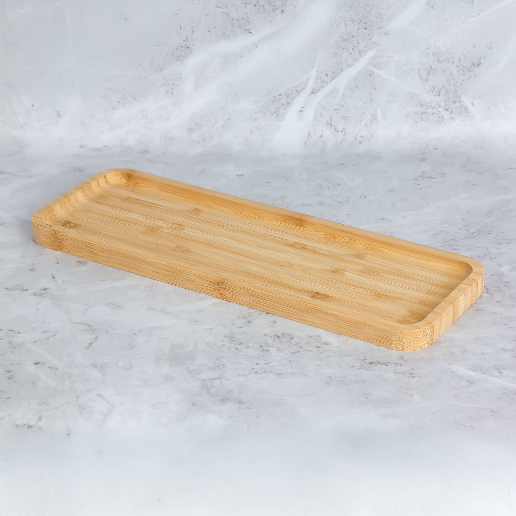 P/14 DİKDÖRTGEN BAMBU SUNUMLUK	