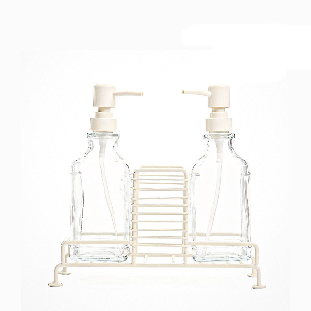 F/12  2Lİ STANDLI KREM SIVI SABUNLUK