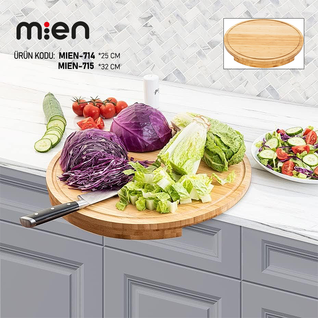 25 CM BAMBU KESİM PANOSU