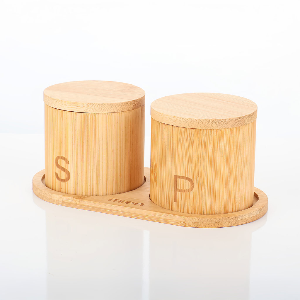 H/8  BAMBU 2Lİ BAHARATLIK