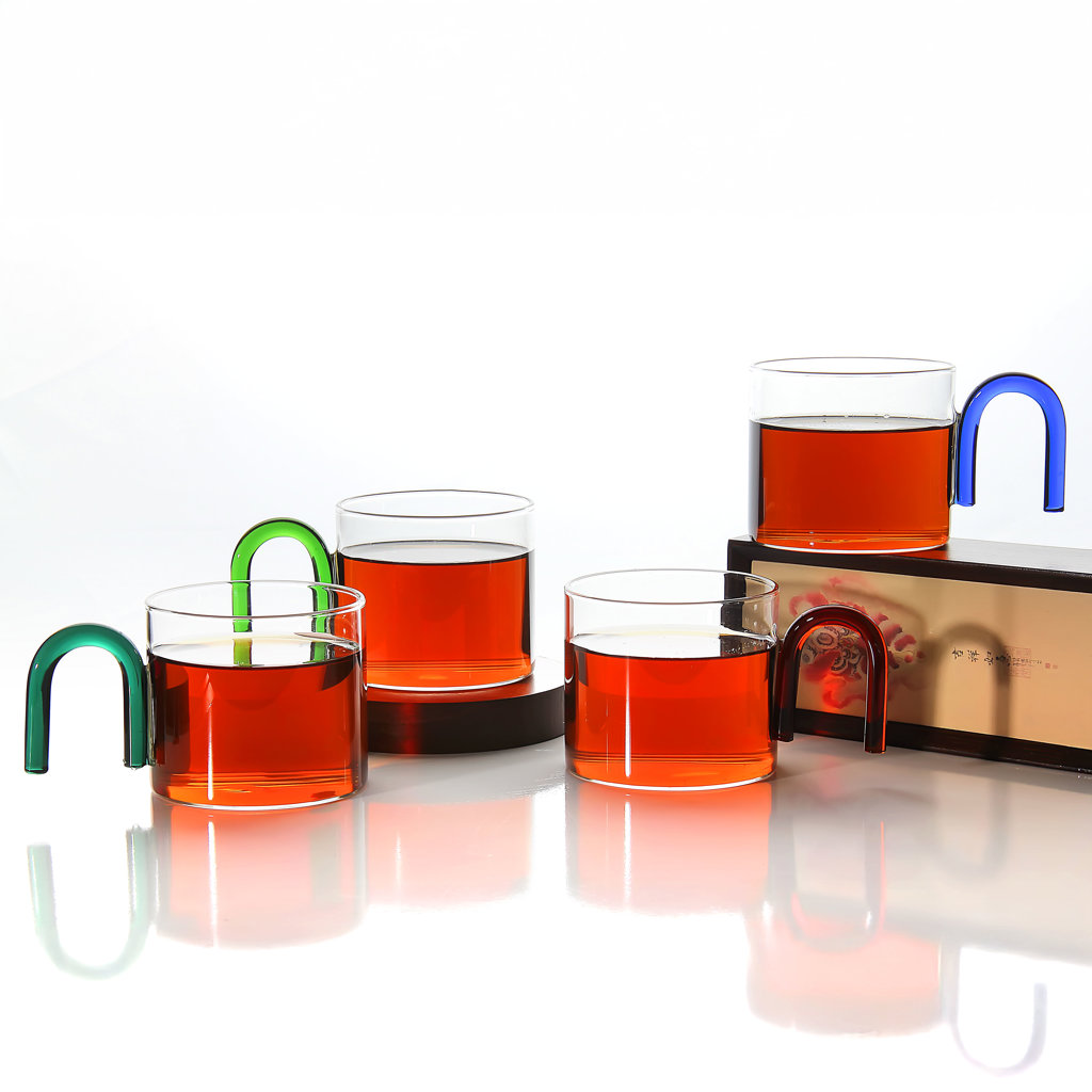 M/13  RENKLİ CAM KUPA