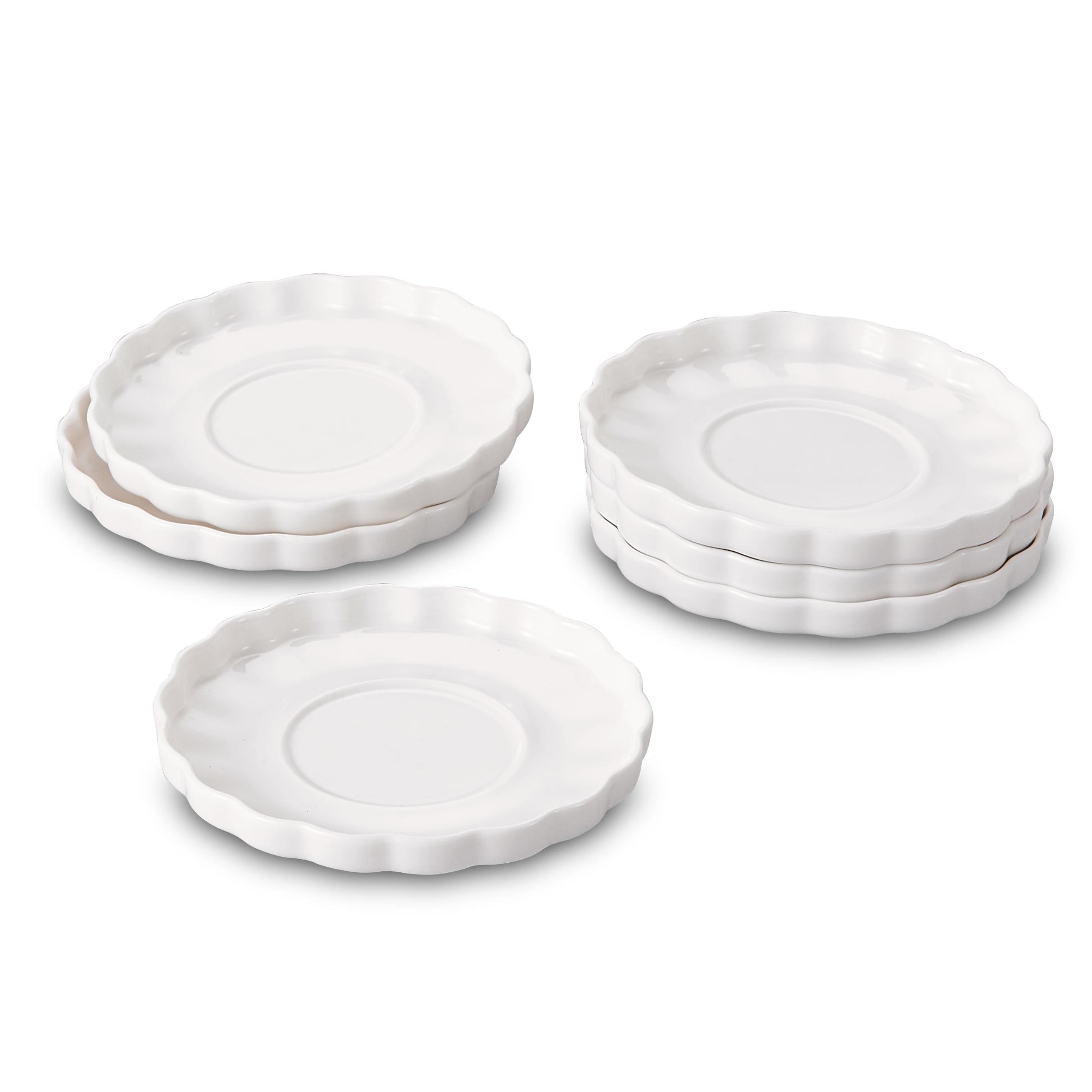 O/1  6 LI PORSELEN ÇAY TABAĞI