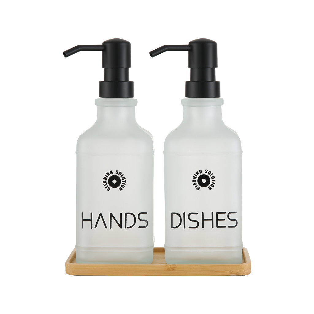 I/3 2Lİ SABLAJ CAM SIVI SABUNLUK SETİ