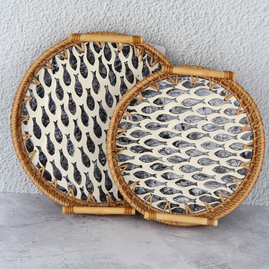 V/12 KULPLU  SEDEF TEPSİ SET