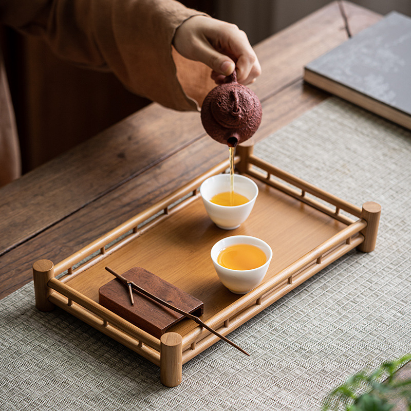 J/7  BAMBU DİKDÖRTGEN TEPSİ