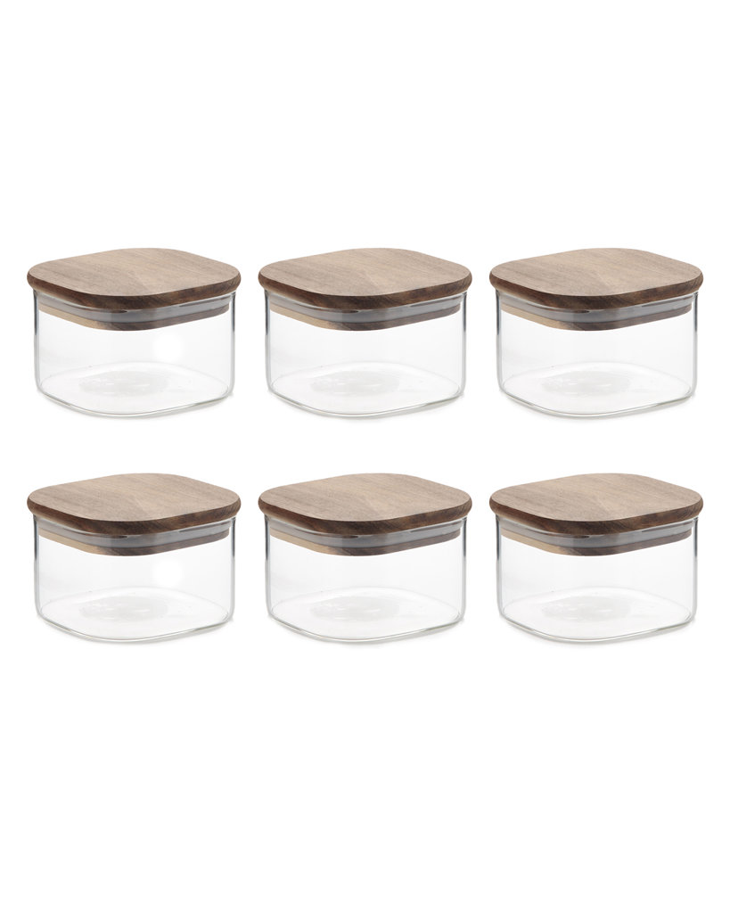 I/12 350ML 6 PRÇ BOROSİLİKAT CAM KAVANOZ