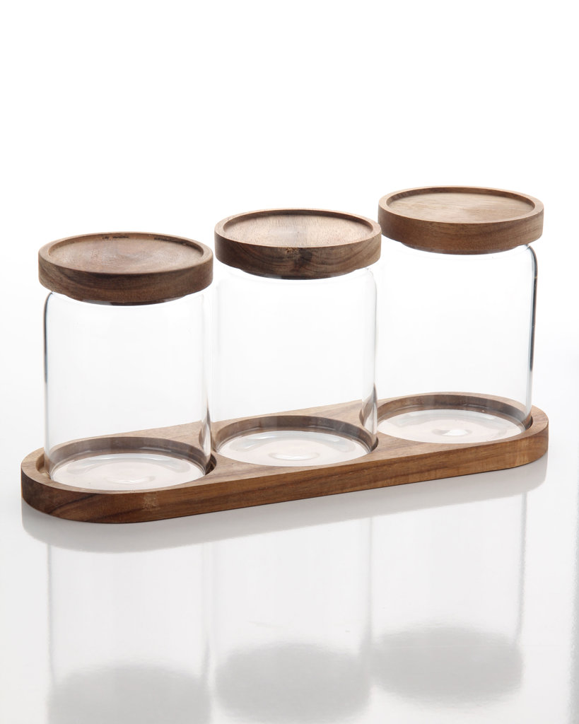 Ş/6-7 AKASYA KAPAKLI CAM KAVANOZ