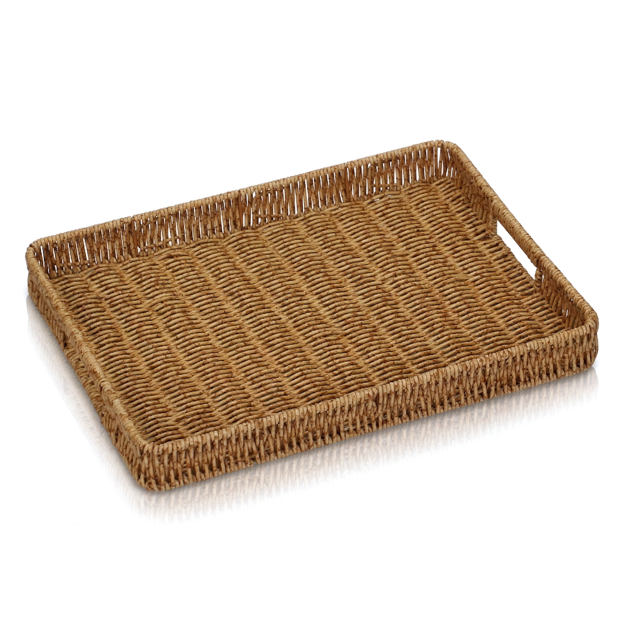 RATTAN TEKLİ TEPSİ 40*30*4 CM