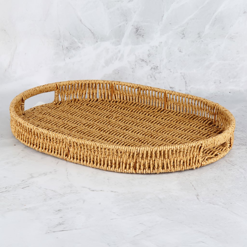 L/10 RATTAN TEKLİ TEPSİ