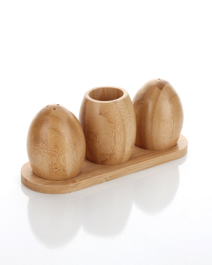 3 LÜ BAMBU TUZLUK BİBERLİK