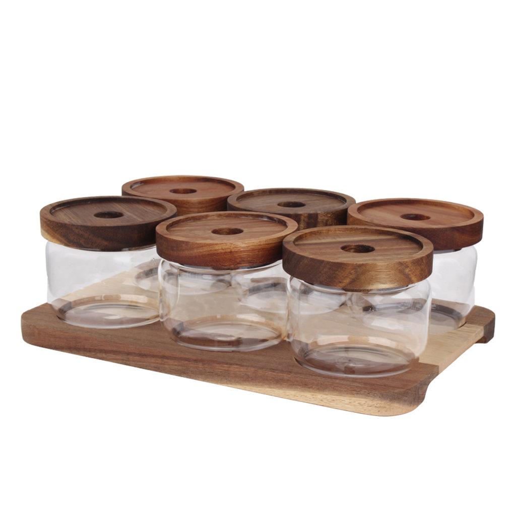 Ş/5-6   AKASYA KAPAKLI KAHVALTILIK SETİ