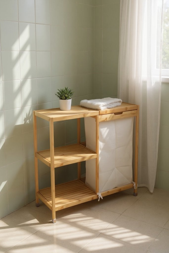 D/8 BAMBU KUMAŞLI ÇAMAŞIRLIK