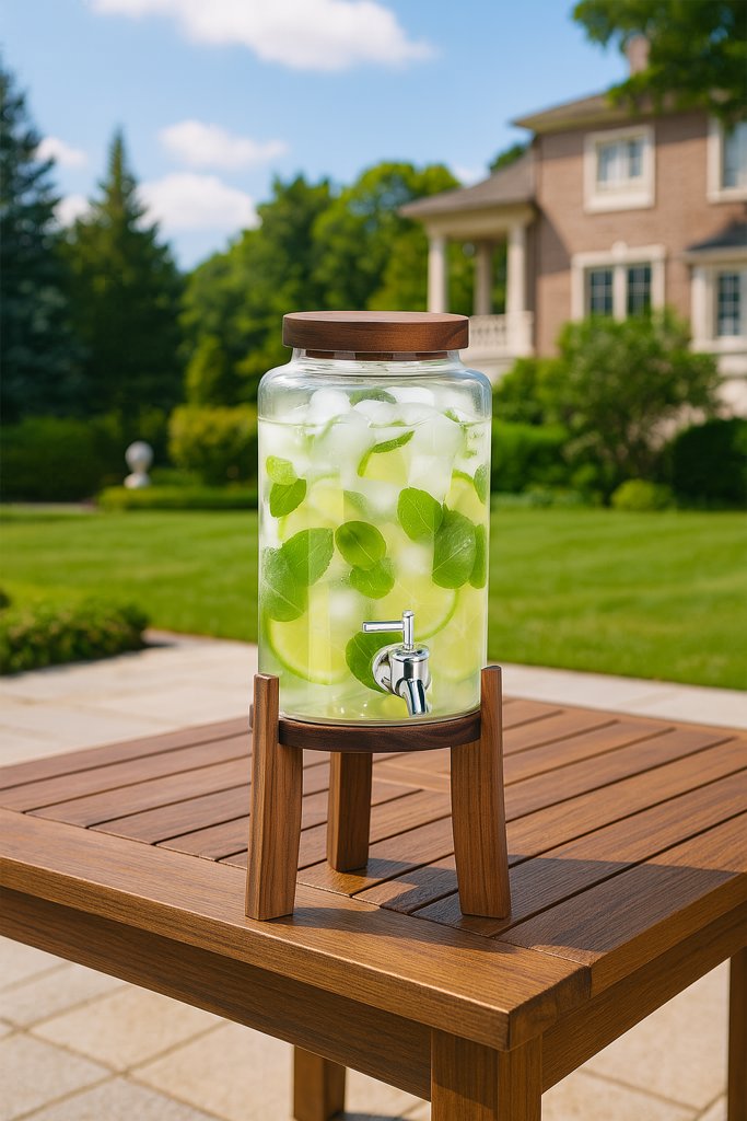 R/11-12 AKASYA STANDLI CAM SEBİL 5 LİTRE