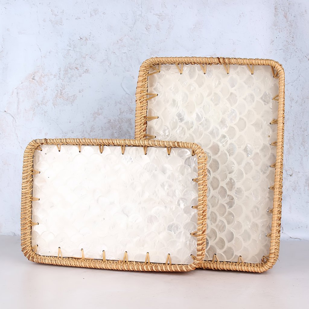 M/4 2Lİ DİKDÖRTGEN SEDEF TEPSİ