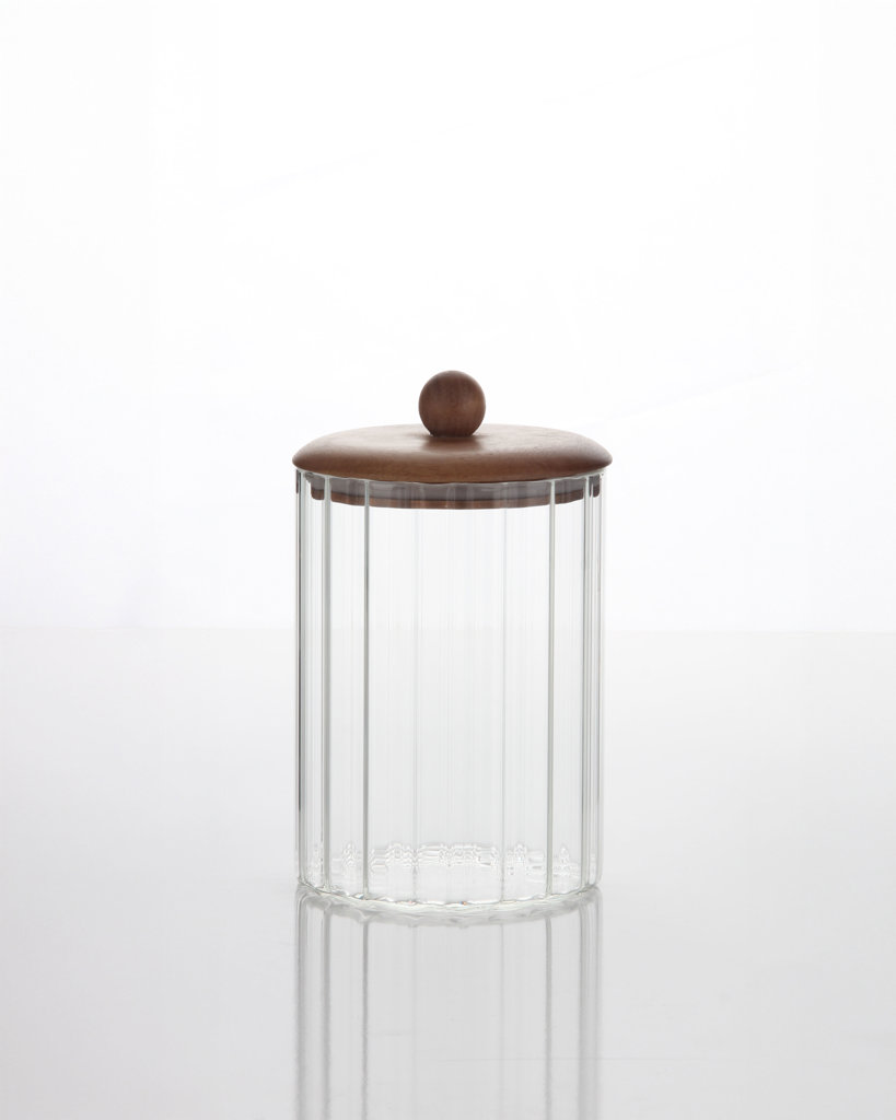 1150ML AKASYA KAPAKLI LINE CAM KAVANOZ