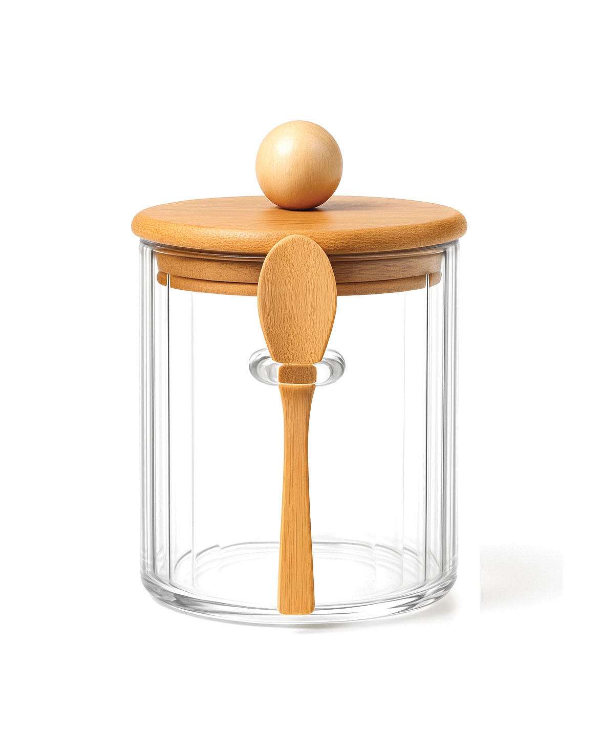 KAŞIKLI CAM KAVANOZ 650ML