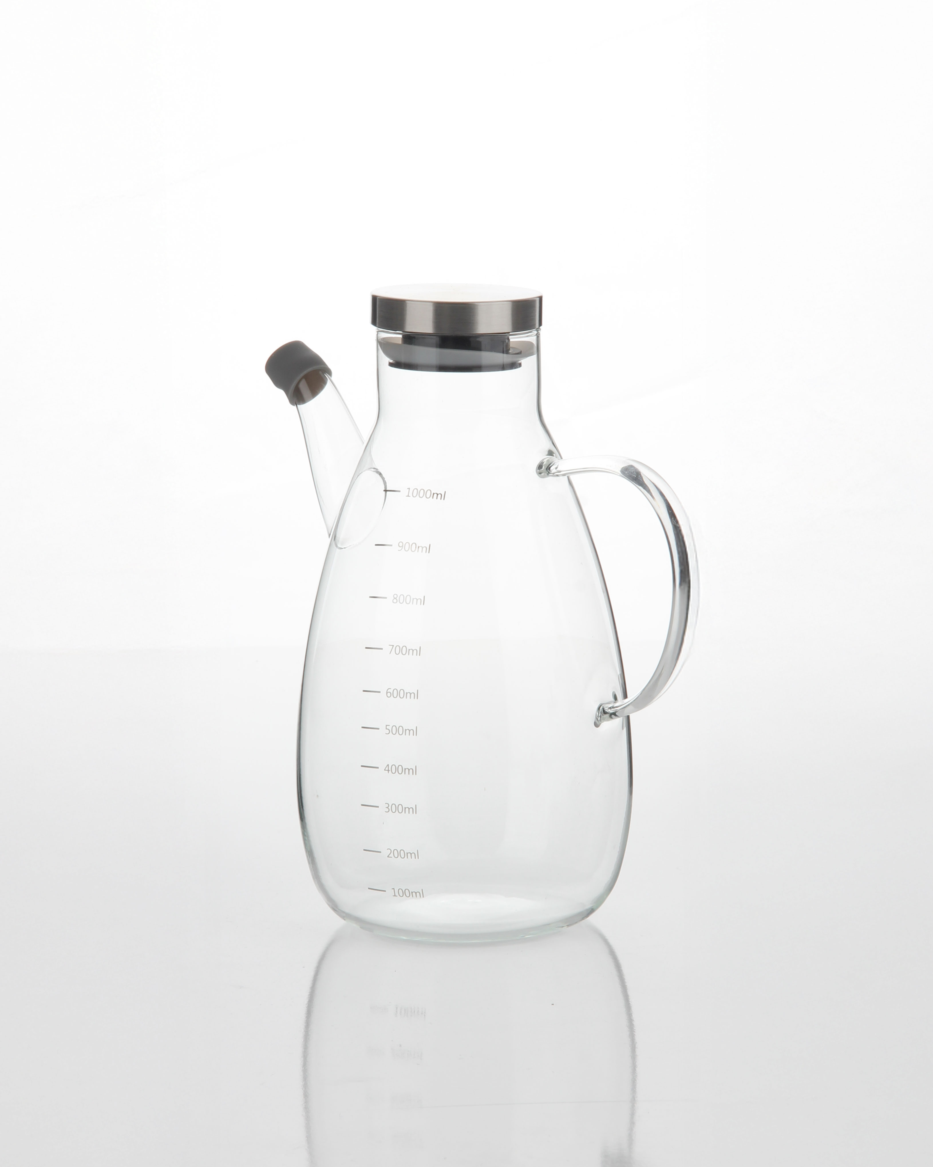 1L METAL KAPAKLI  CAM YAĞDANLIK