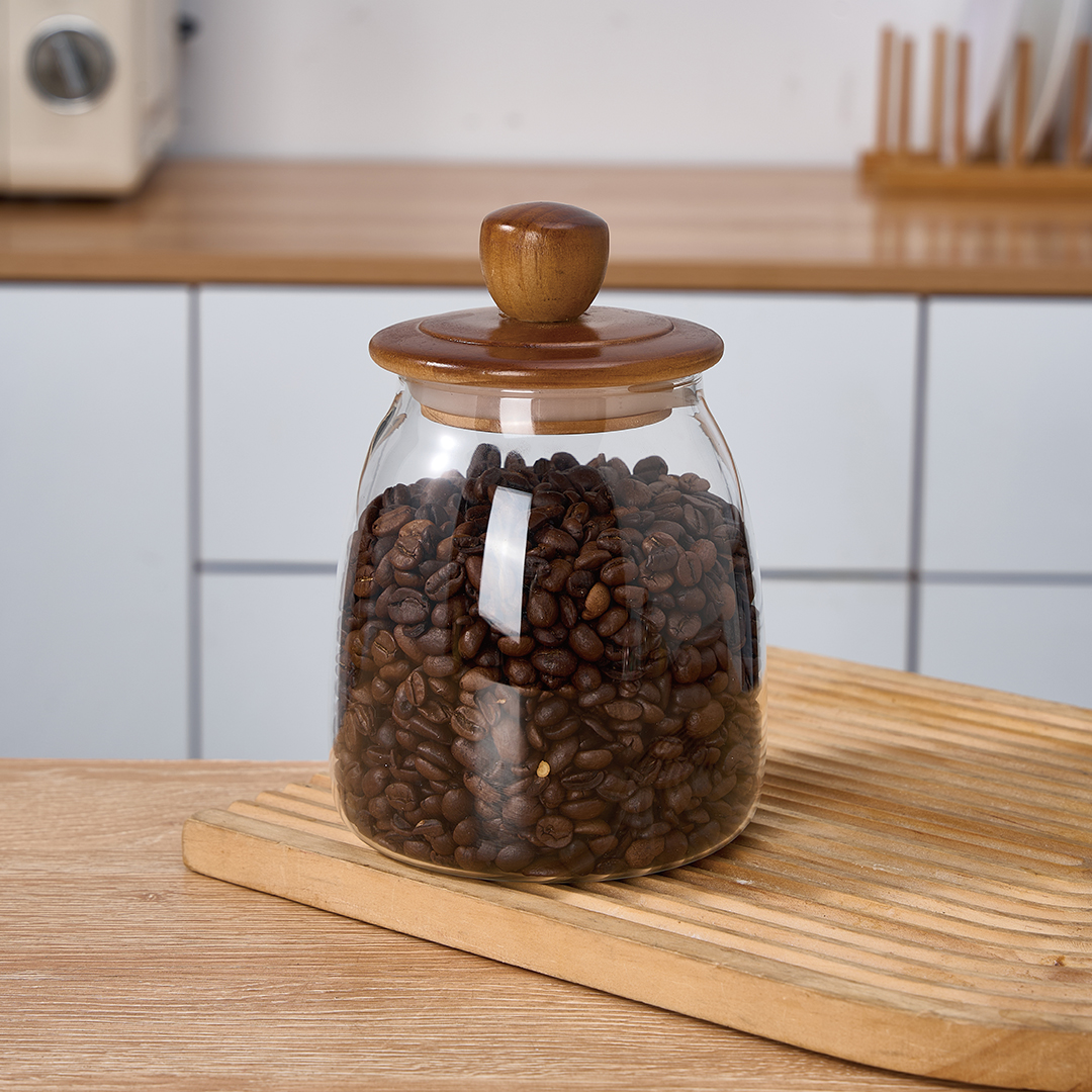 AKASYA KAPAKLI BOROSİLİKAT CAM KAVANOZ BÜYÜK BOY