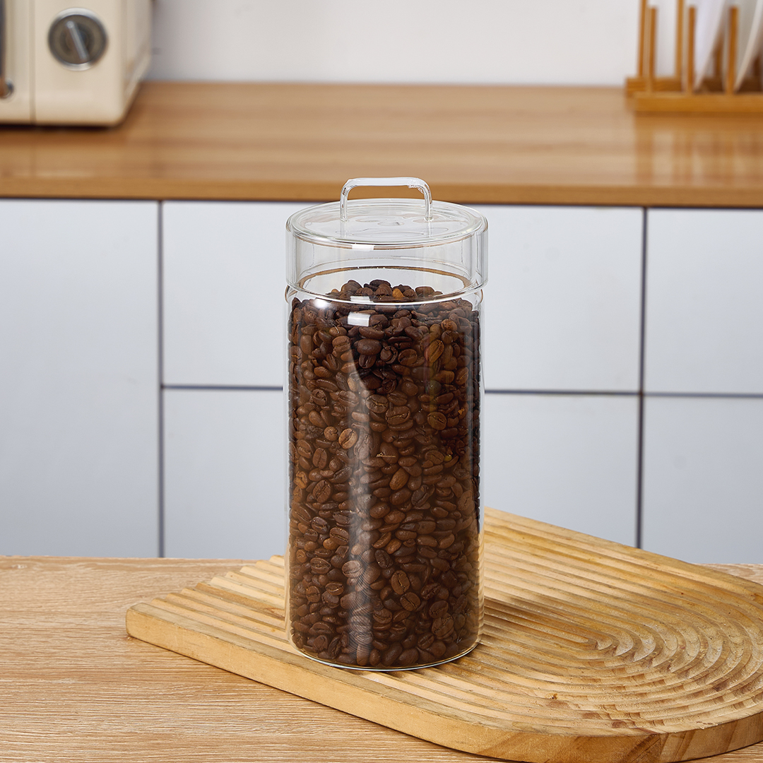 YUVARLAK  CAM KAVANOZ BÜYÜK BOY