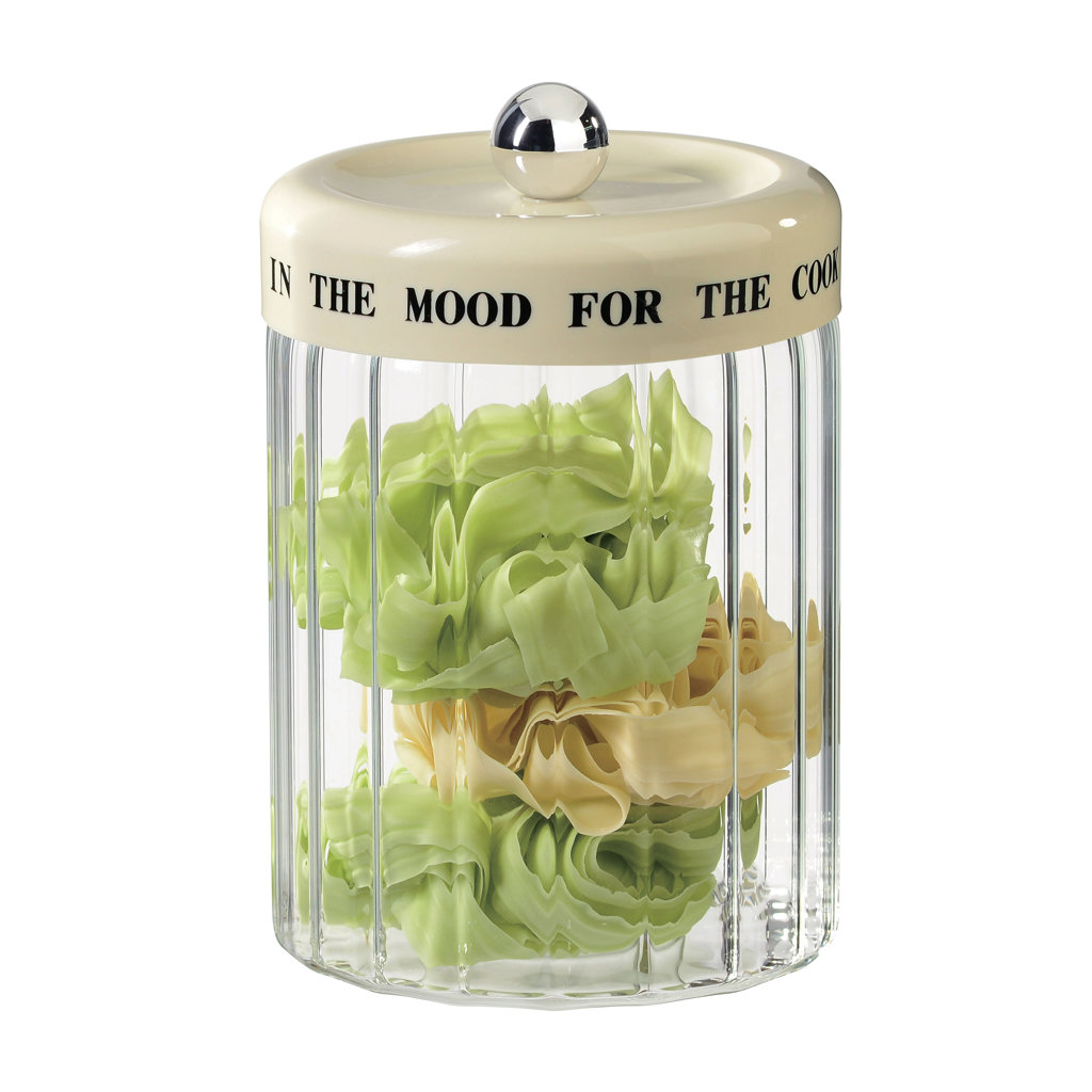 ÇİZGİLİ CAM BAHARATLIK KREM PLASTİK KAPAK 12*12*19