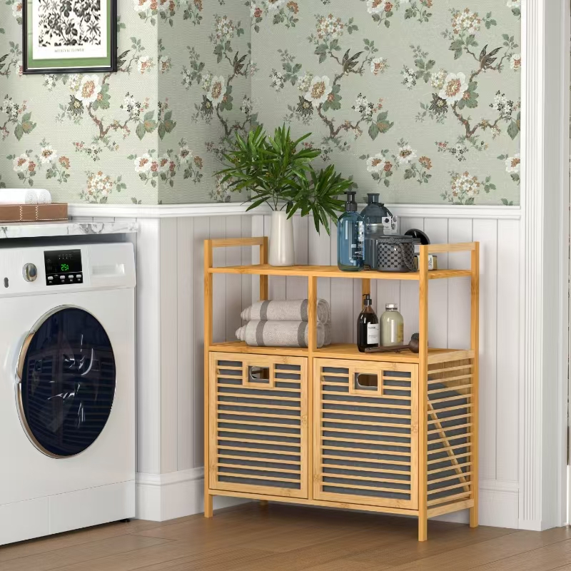 BAMBU 2Lİ ÇAMAŞIR SEPETİ