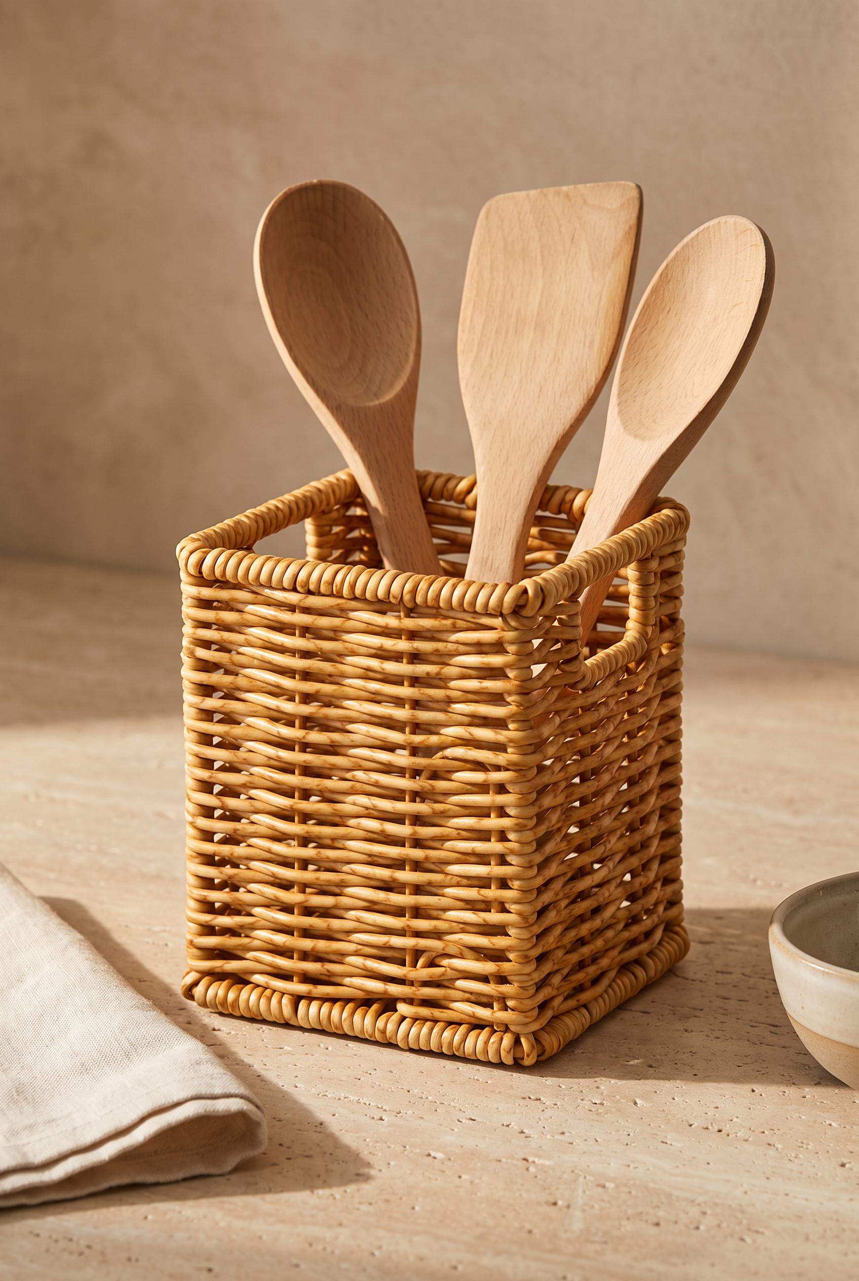 RATTAN DİKDÖRTGEN KAŞIKLIK