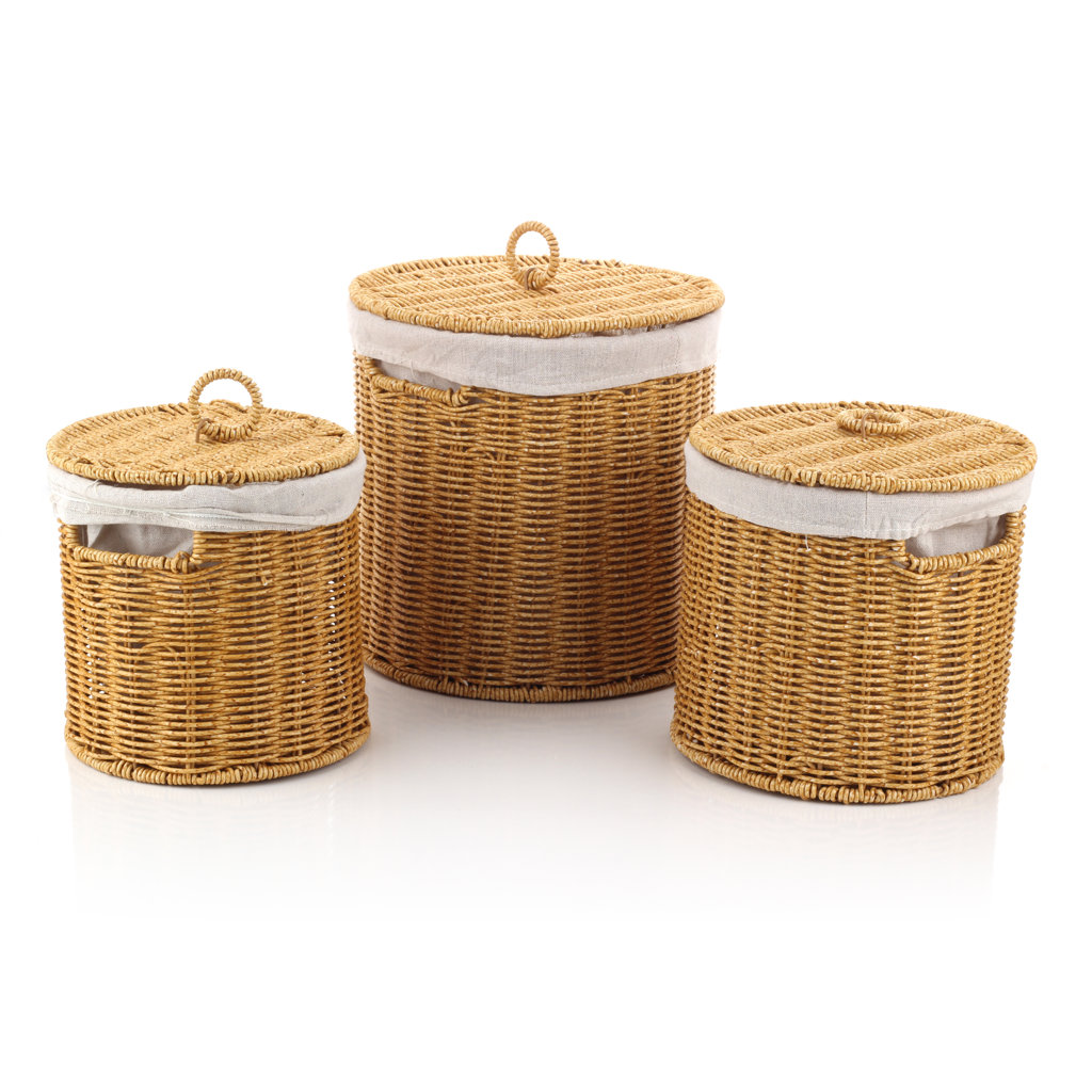 3LÜ PATATES SOĞAN SARIMSAK KUTUSU 26*26 CM 22*22 CM 19*19 CM