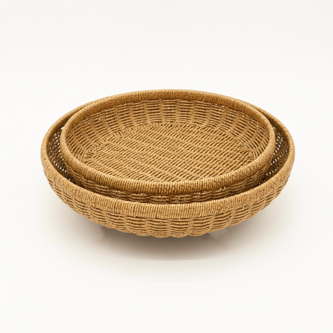 2Lİ RATTAN ÖRGÜ TEPSİ SETİ