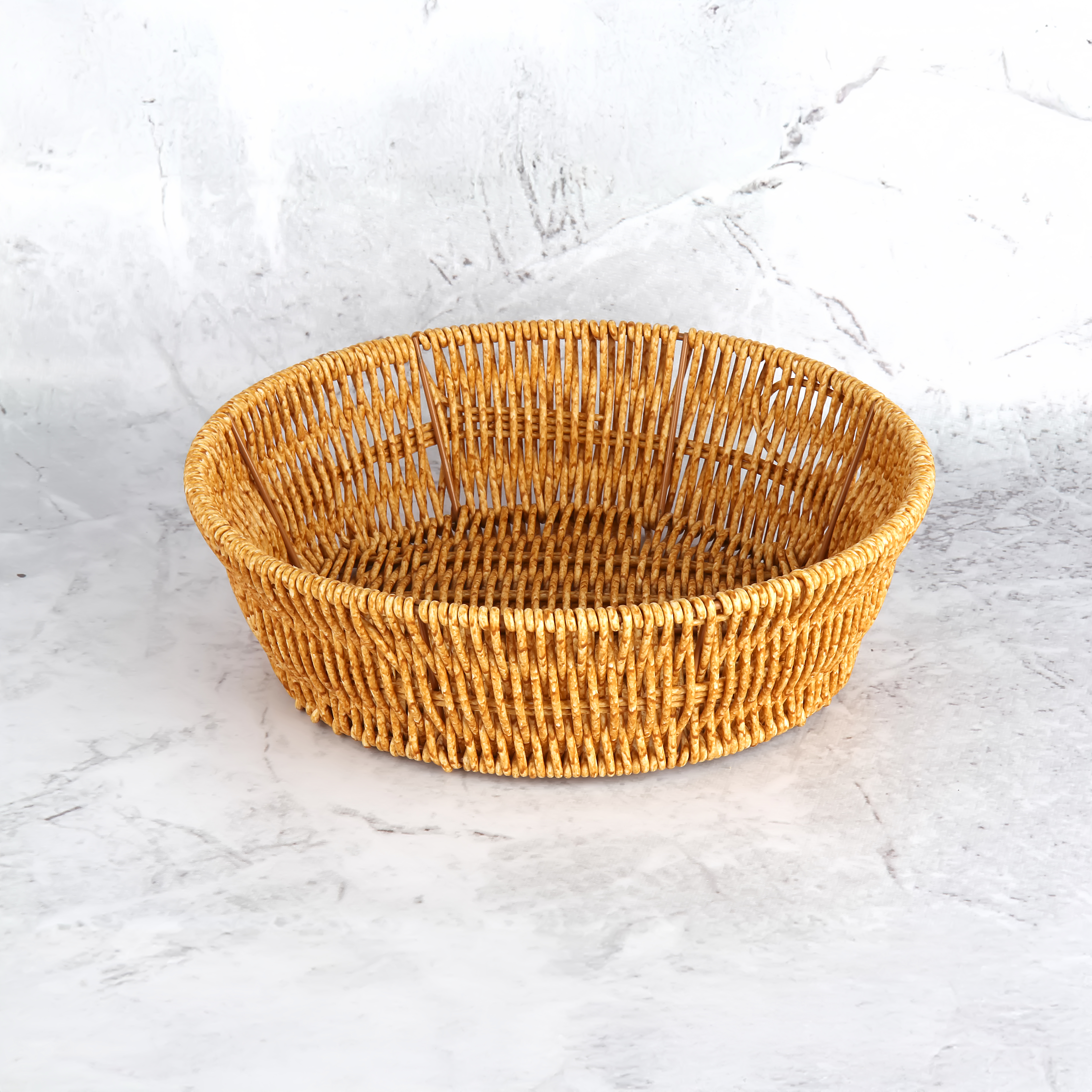 YUVARLAK RATTAN EKMEK SEPETİ