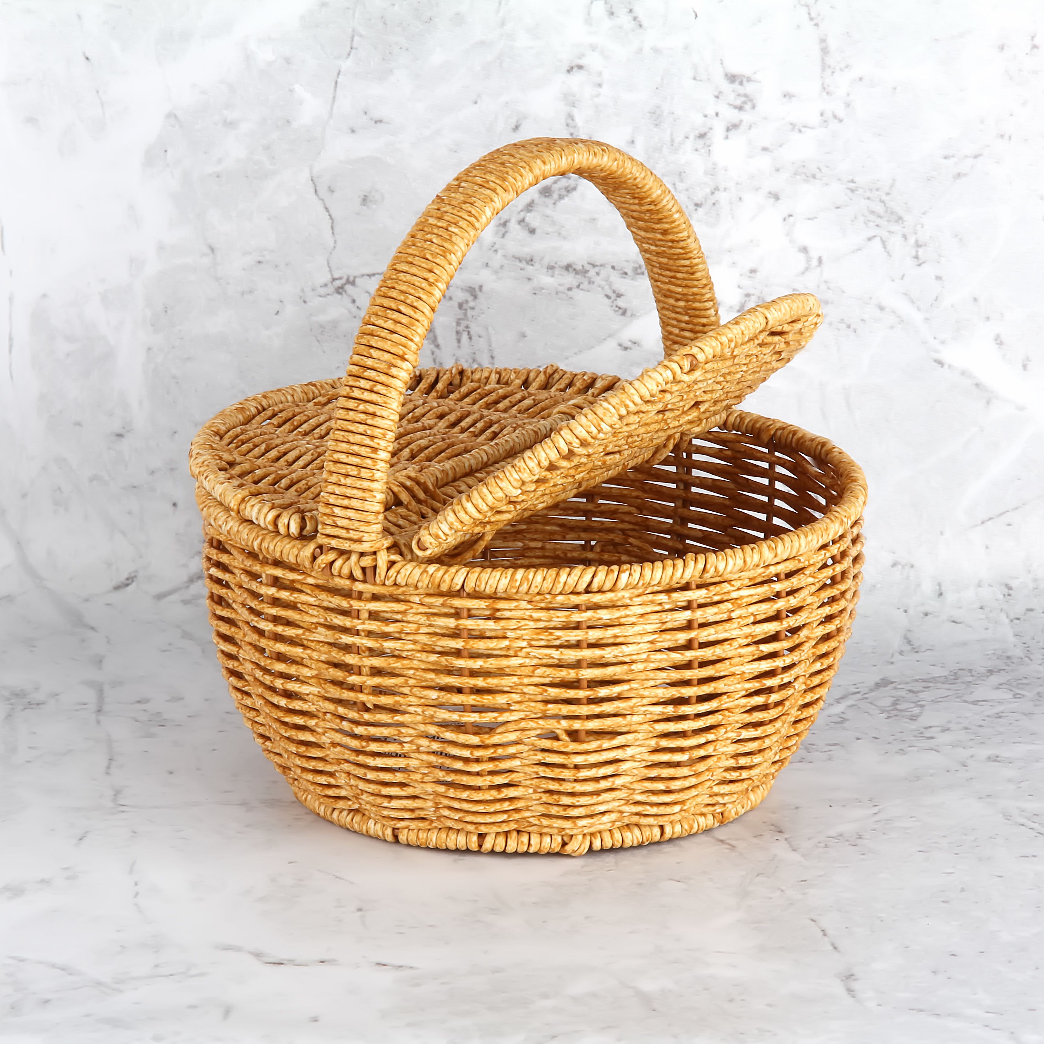 YUVARLAK KULPLU SEPET