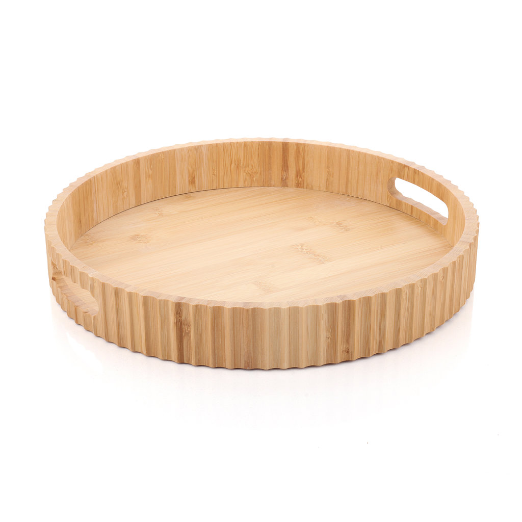 35CM YUVARLAK BAMBU TEPSİ