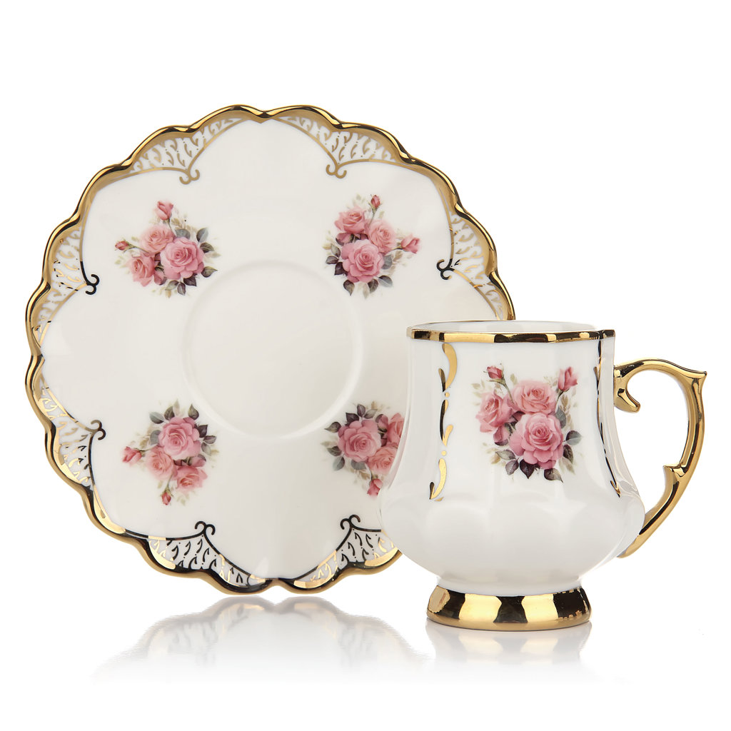 6LI PORSELEN KAHVE FİNCANI 90CC