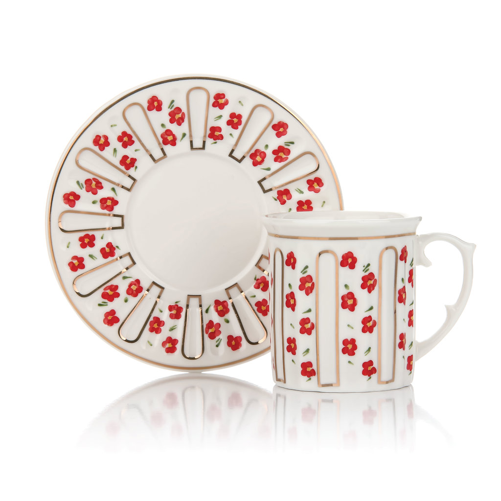 6LI PORSELEN KAHVE FİNCANI 90CC