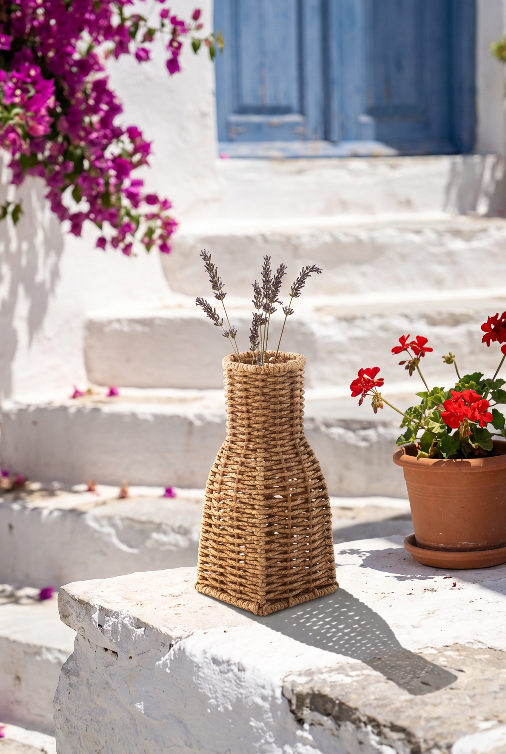 RATTAN ÖRGÜ VAZO 8*6*18 cm