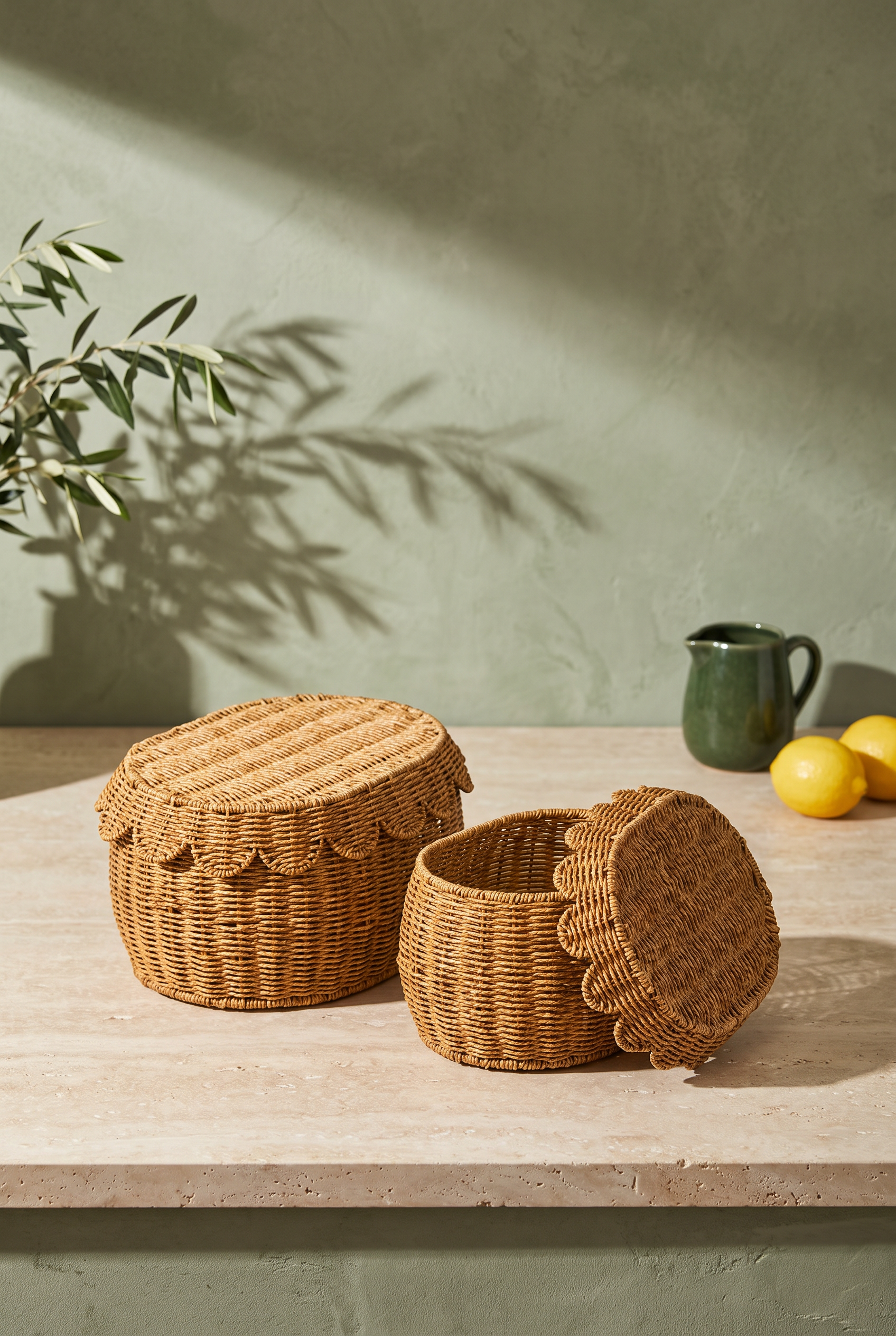 2LI RATTAN SEPET ORGANİZER