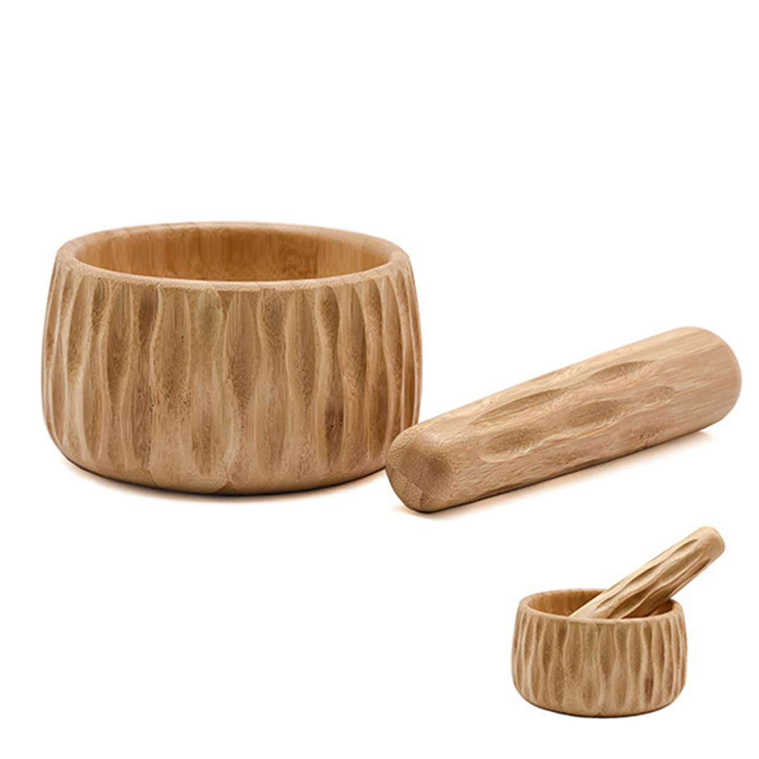 BAMBU KÖŞELİ HAVAN SETİ 12CM