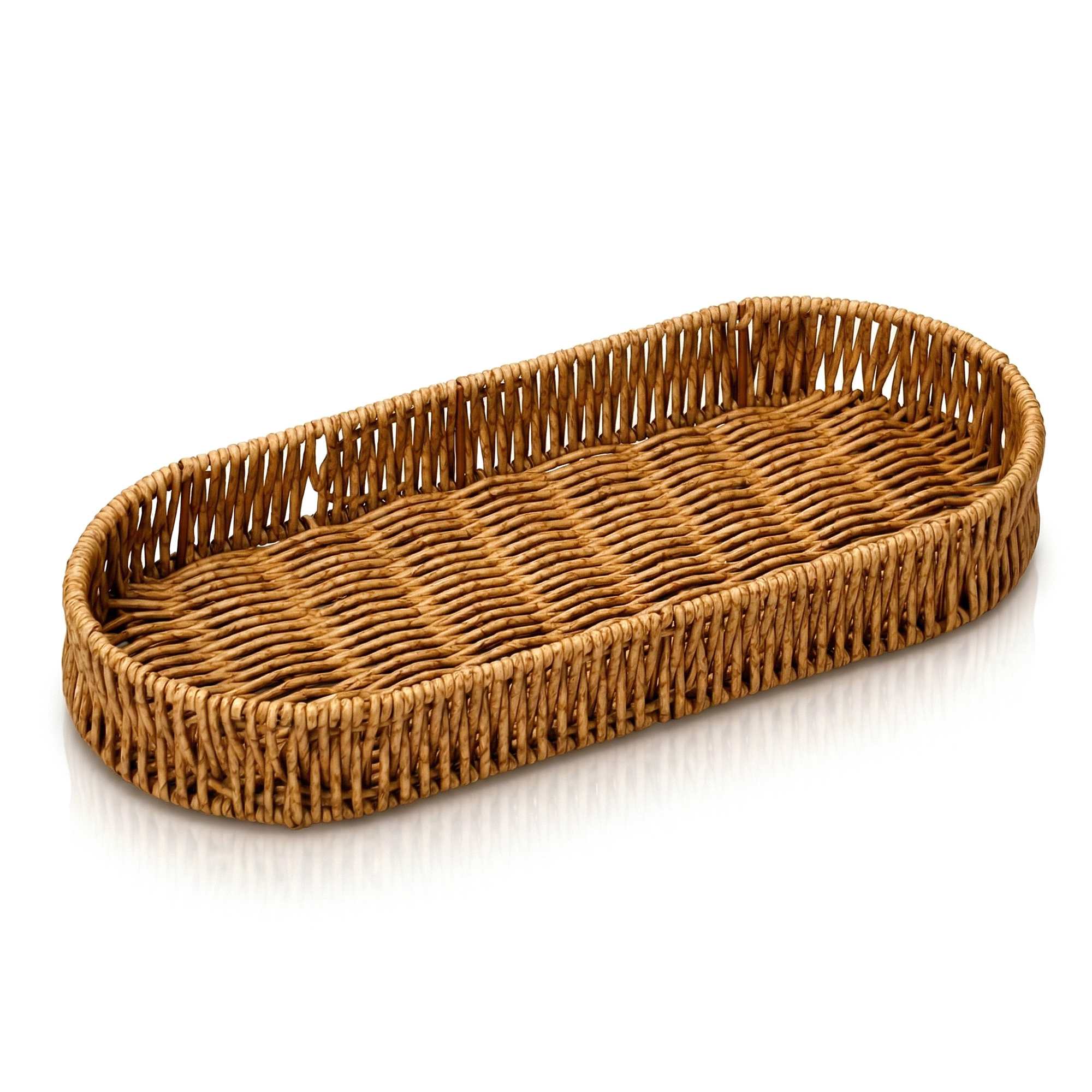 OVAL RATTAN ORGANİZER SUNUMLUK