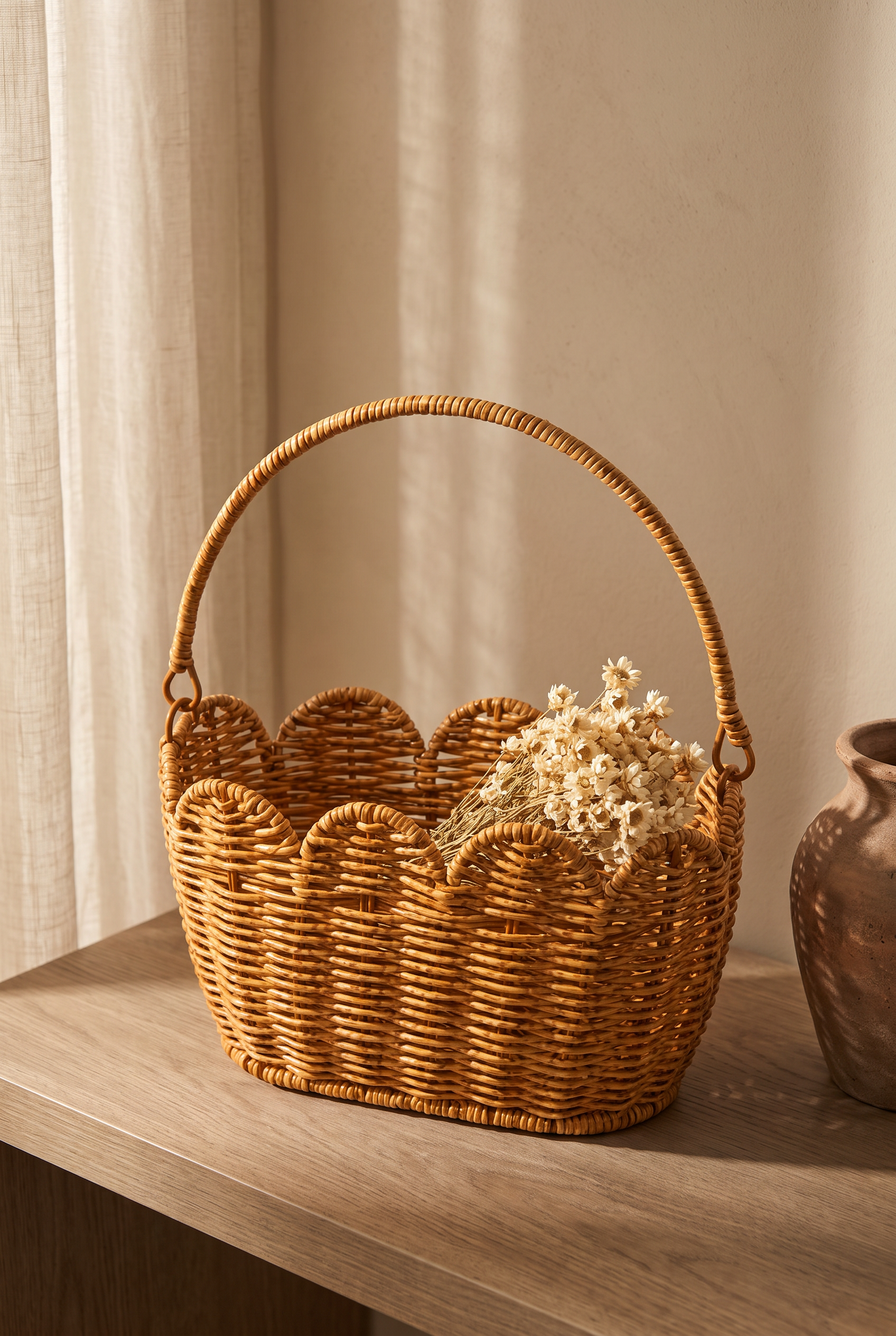 RATTAN  OVAL SEPET 