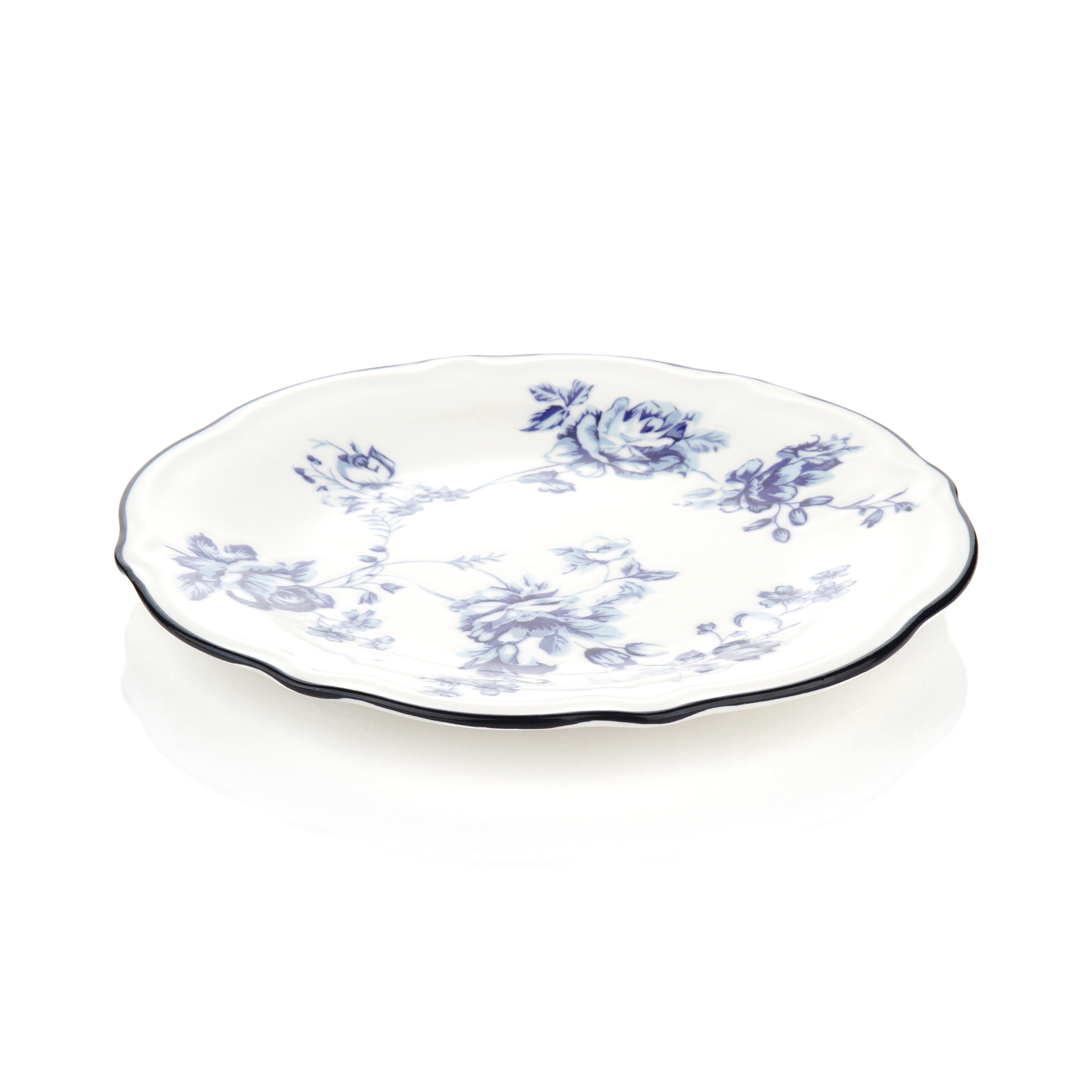 22CM 6 LI VİNTAGE PORSELEN PASTA TABAĞI