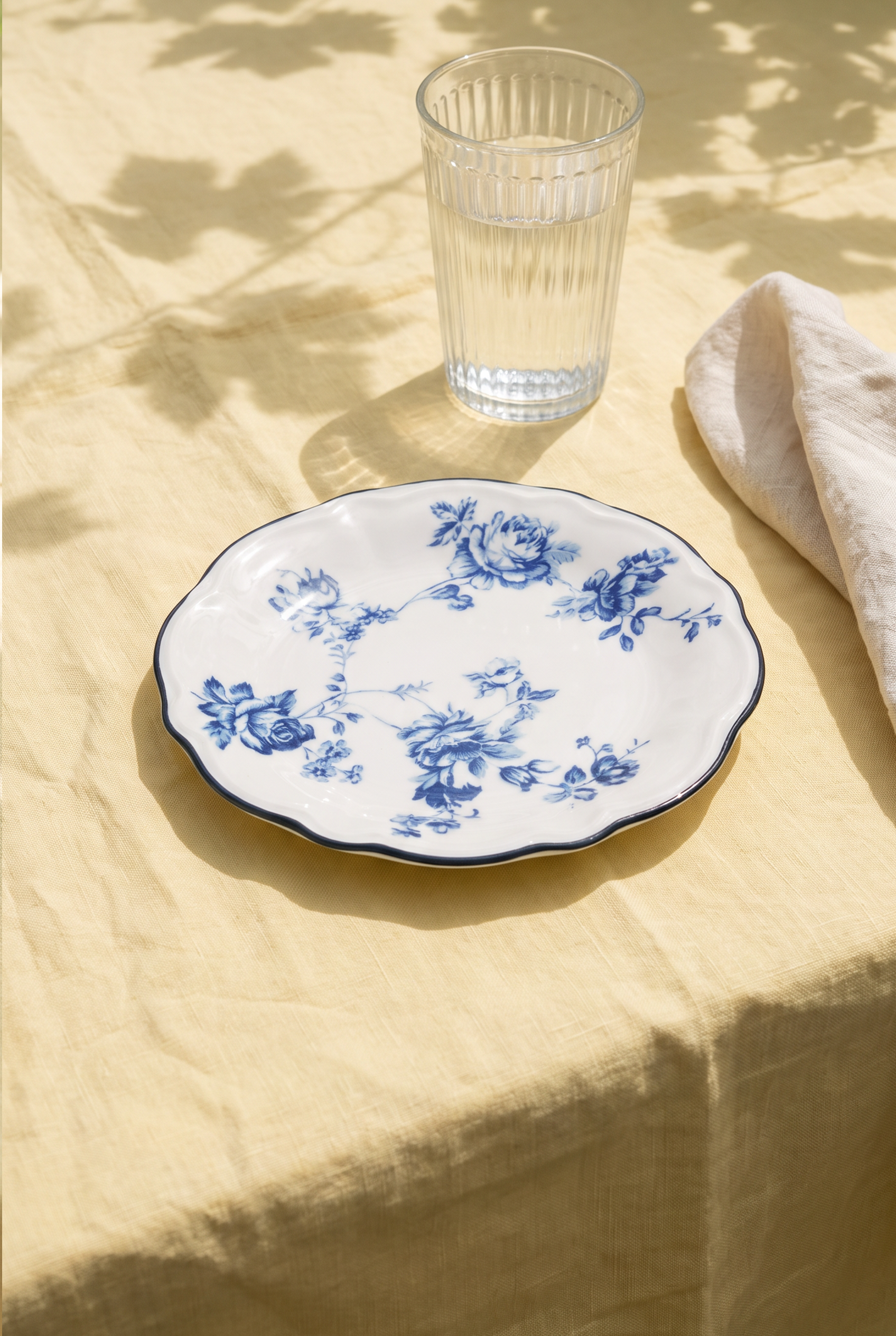 22CM 6 LI VİNTAGE PORSELEN PASTA TABAĞI