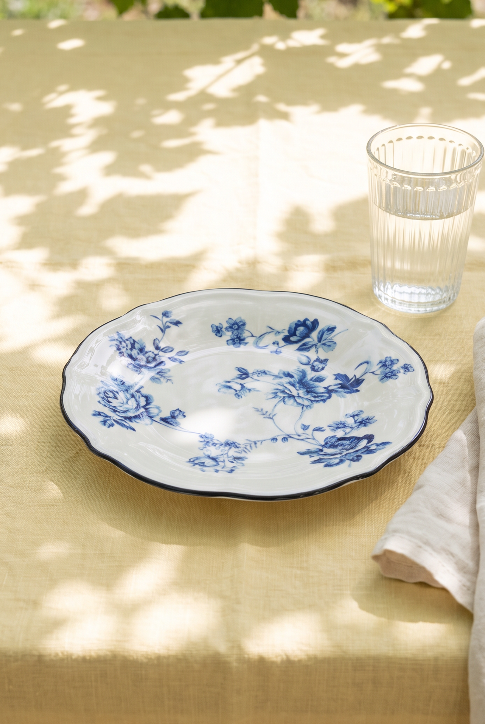26 CM 6LI VİNTAGE PORSELEN SERVİS TABAĞI