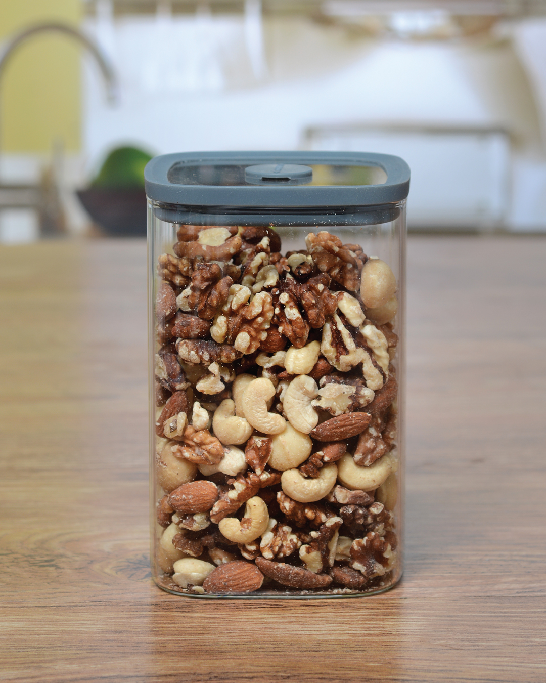GRİ KAPAKLI KAVANOZ 1000ML