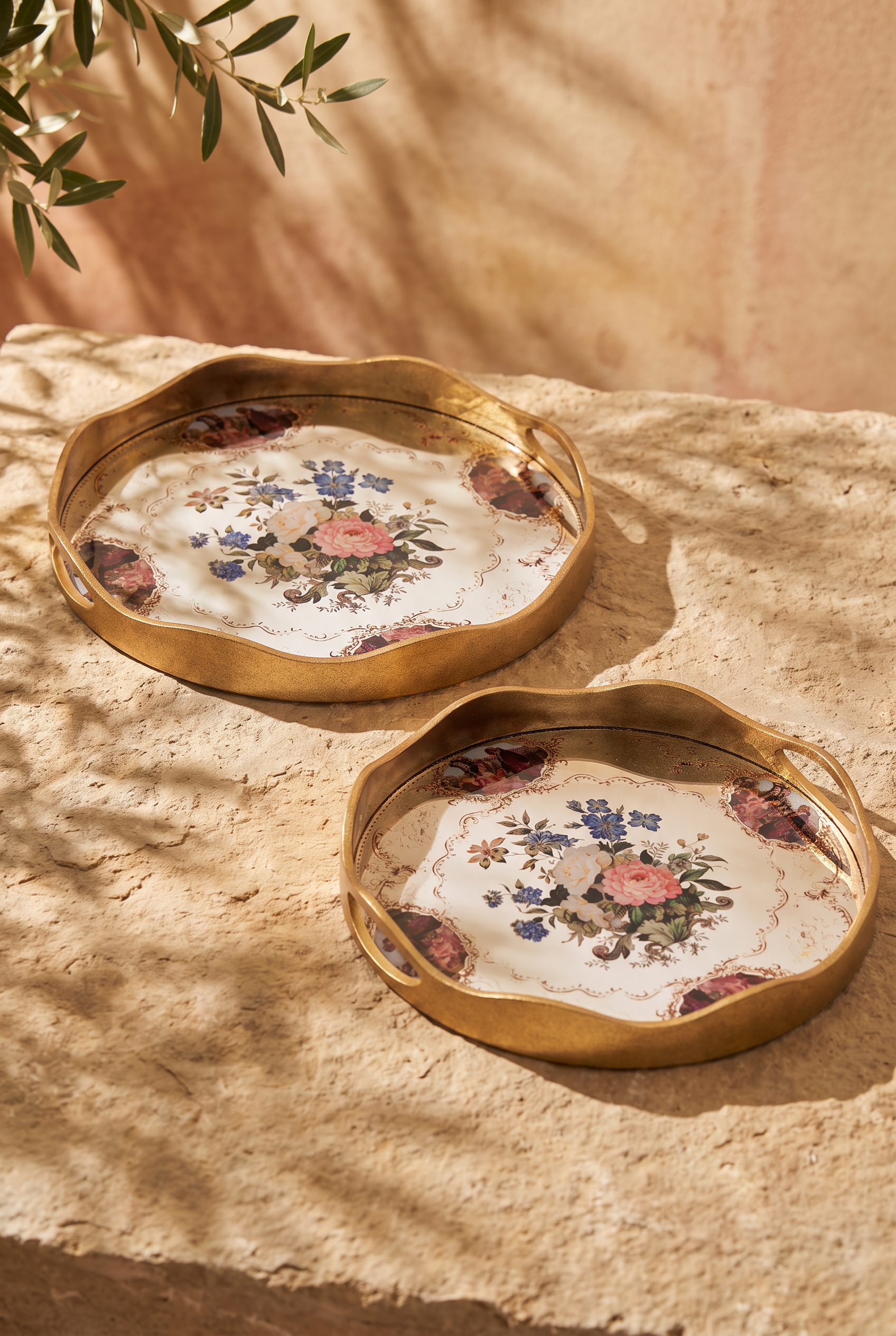 Perle Douce Oval  2Lİ TEPSİ 39.5*39.5*4.4CM