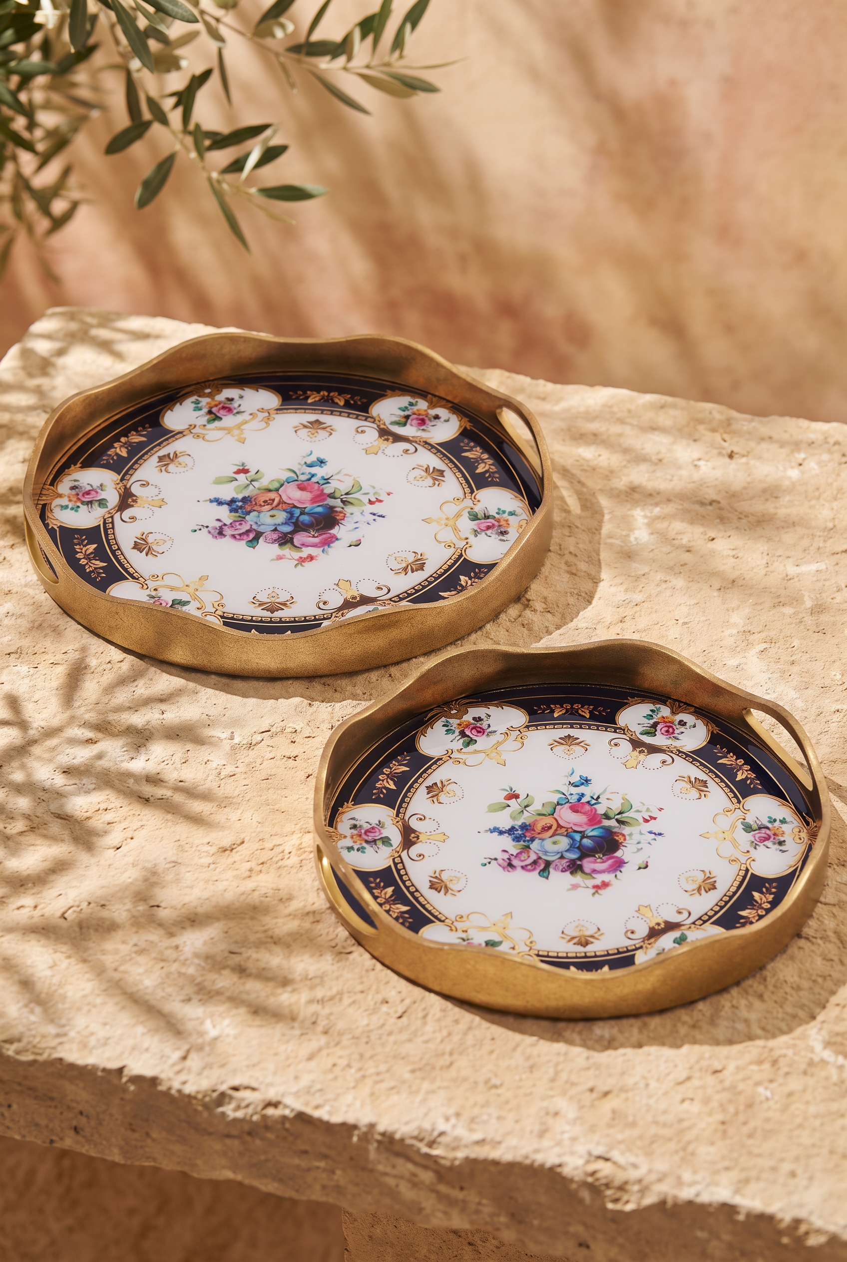 Notte Stellata Oval  2Lİ TEPSİ 39.5*39.5*4.4CM