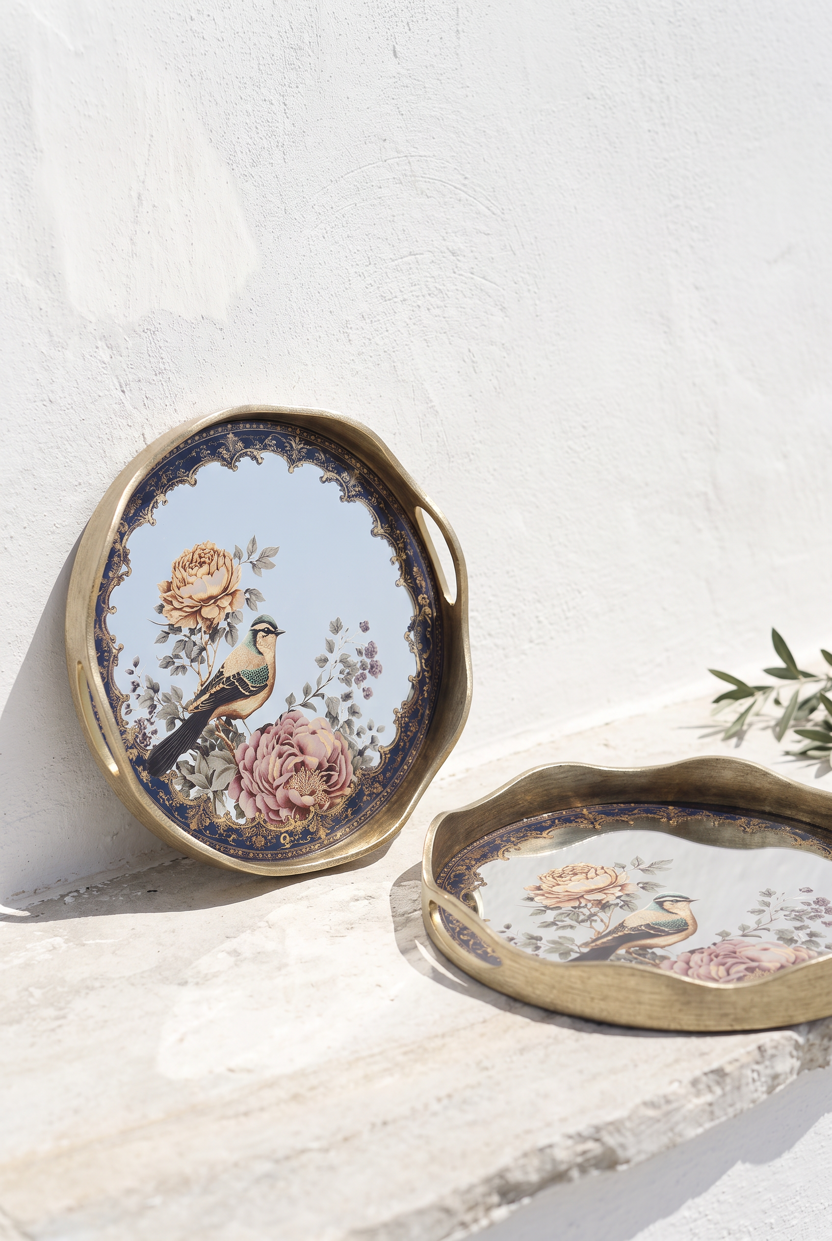 Reflet Antique Oval 2Lİ TEPSİ 39.5*39.5*4.4CM