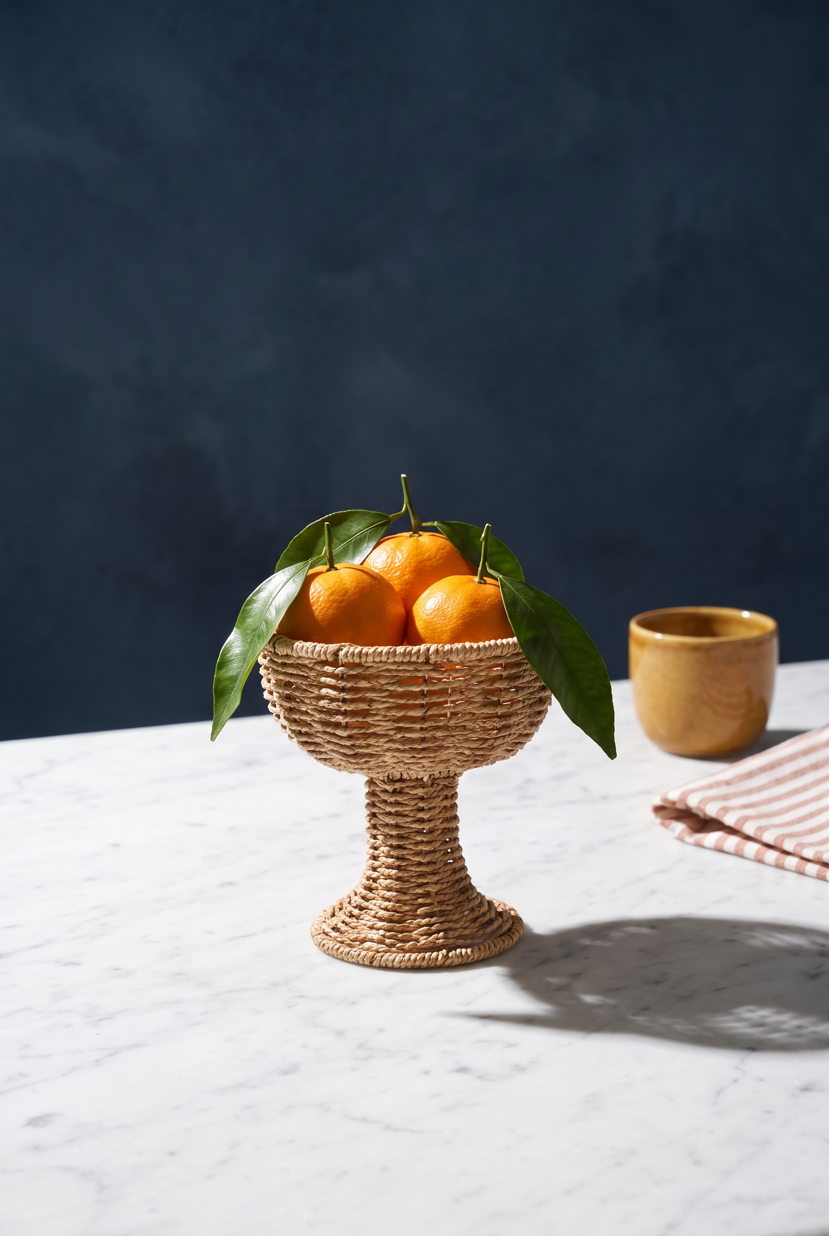 AYAKLI RATTAN DEKOR KASE 15*15*10 CM