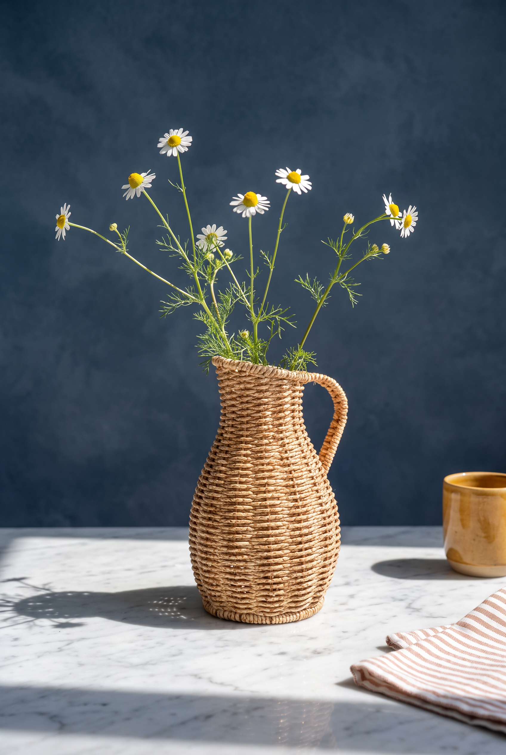 SÜRAHİ FORM RATTAN VAZO 7.5*21*12 CM