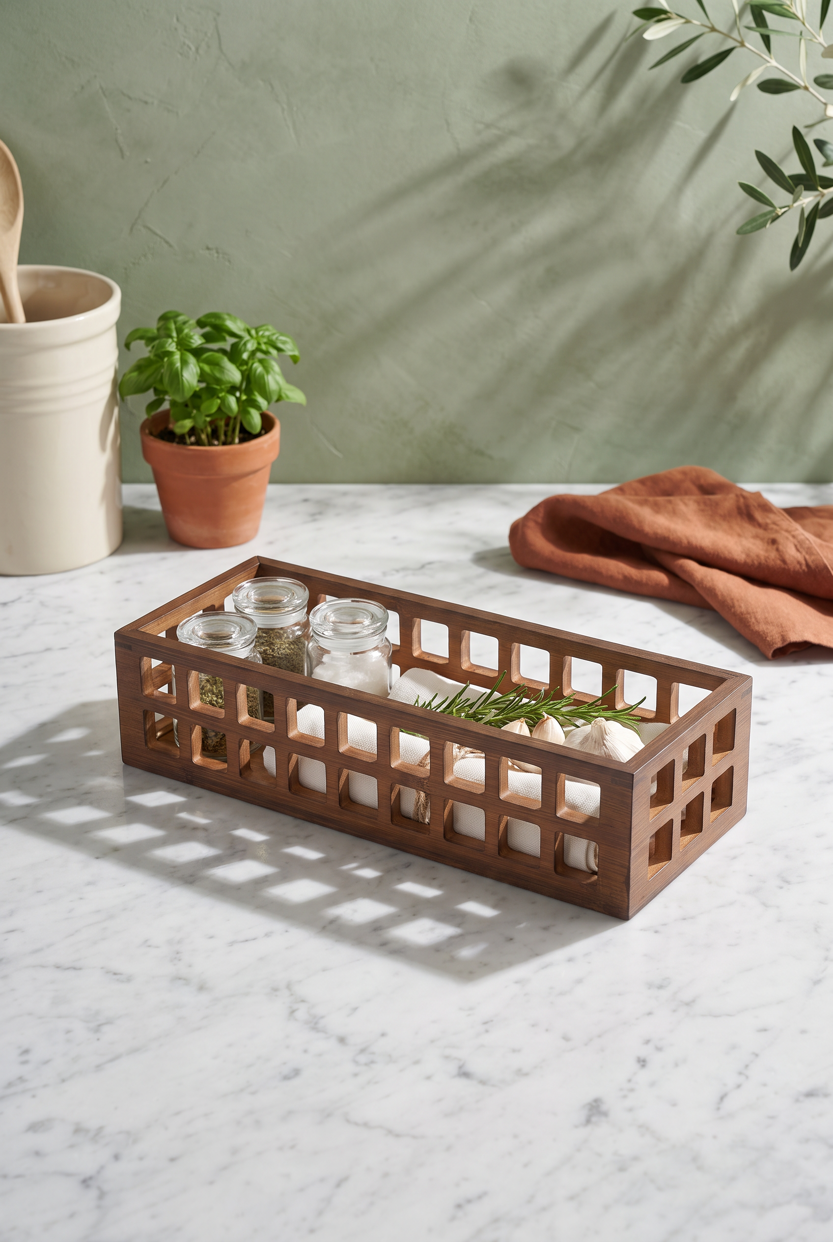 DİKDÖRTGEN KAFES ORGANİZER 31.5*12.5*7 CM