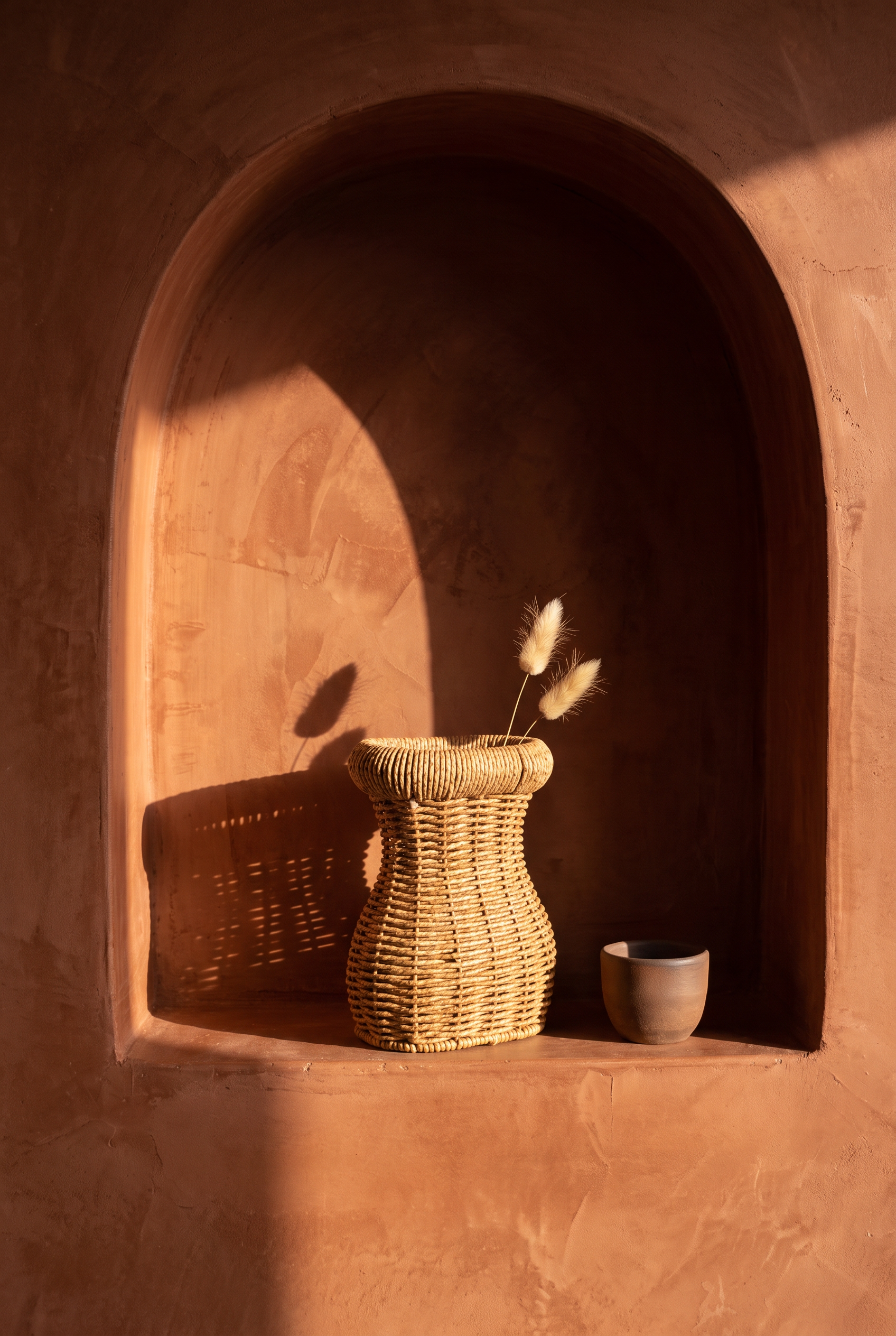 RATTAN KALIN RİMLİ VAZO