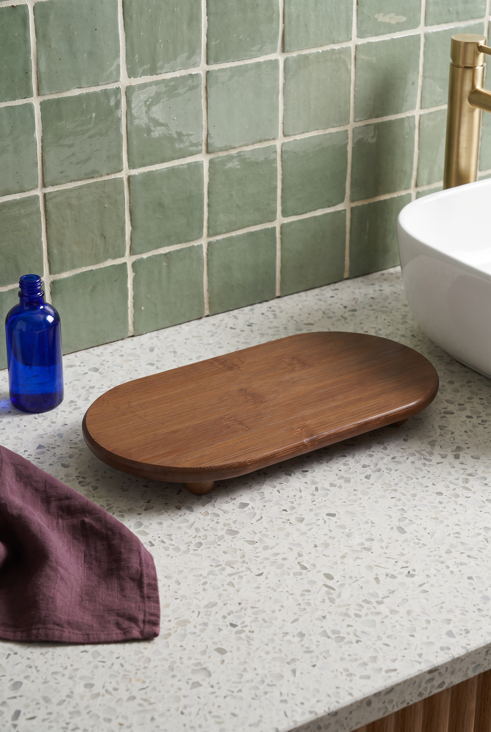 BAMBU OVAL SERVİS TEPSİ 23*12 CM